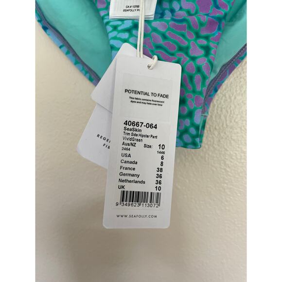 Seafolly Sea Skin Tab Side Hipster Bikini Bottom - Picture 4 of 4